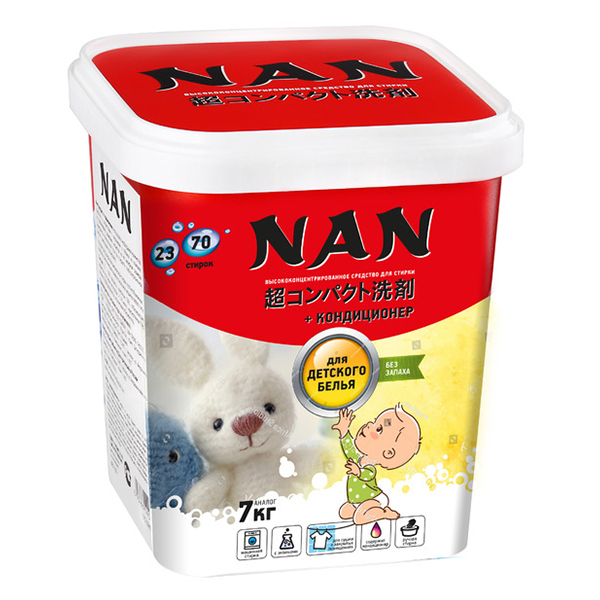 Стиральный порошок Nan суперконцентрированный для детского белья 700 гр