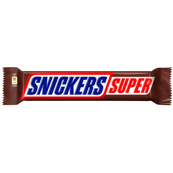 Шоколадный батончик Snickers Super 80 гр