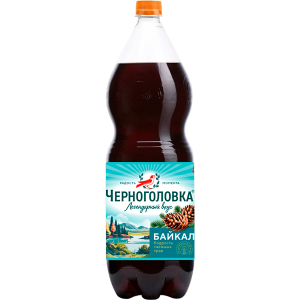 Черноголовка Байкал 2 литра, газ, пэт, 6 шт. в уп.