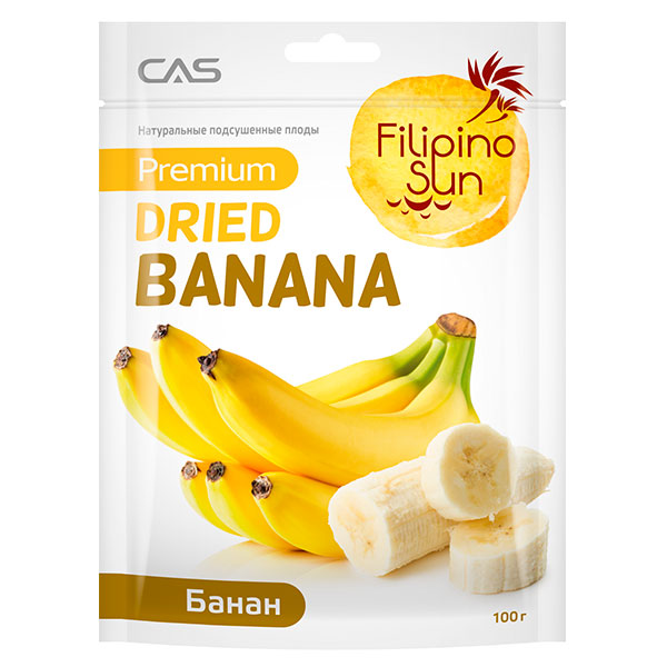 Банан Filipino Sun сушеный 100 гр