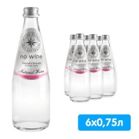 Вода no wine 0.75 литра, без газа, стекло, 6 шт. в уп.