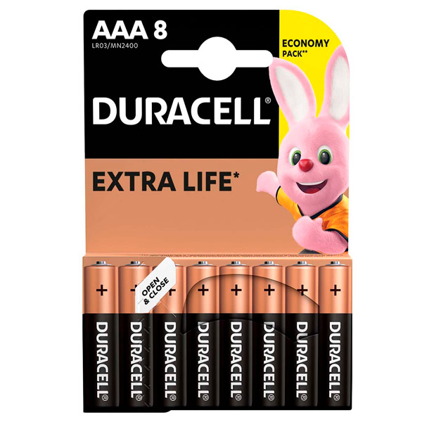 Батарейки Duracell Basic (8шт) (серия AAA) 