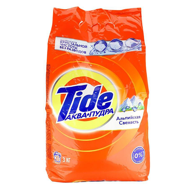 Стиральный порошок Tide для белого Альпийская свежесть 3 кг