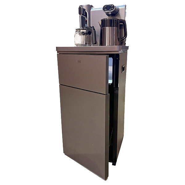 Кулер с чайным столиком Б/У Ecotronic TB41-LE темно-серый (шкафчик 7 литров)