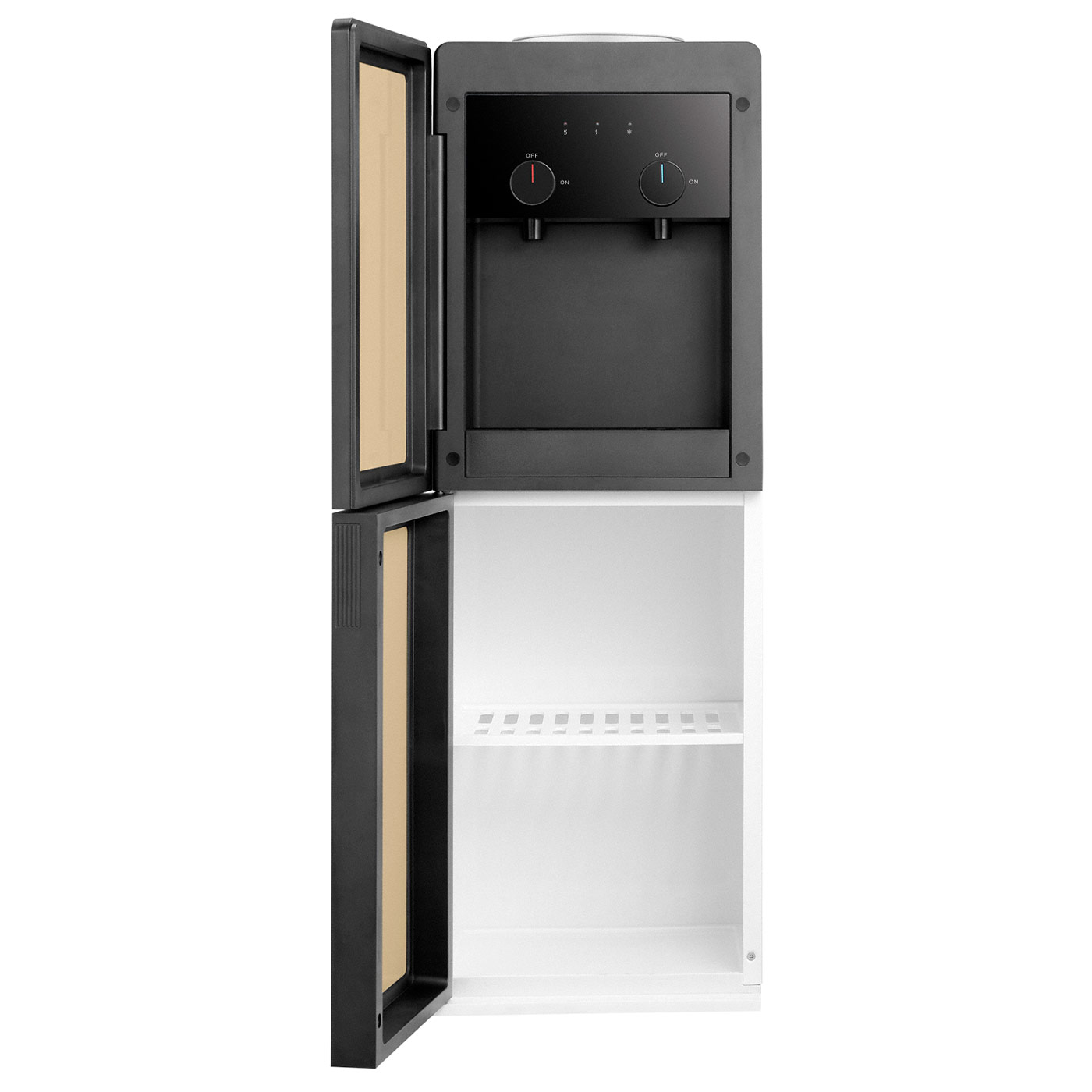 Кулер для воды HotFrost V250CE золотистый (шкафчик 36 литров)