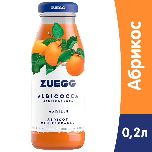 Нектар Zuegg абрикос 0,2 литра 24 шт. в уп.