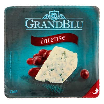 Сыр GrandBlu Intense с голубой плесенью 50% 140 гр