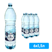 Вода Celtic 1,5 литра, без газа, пэт, 6 шт. в уп.