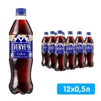 Напиток Evervess / Эвервес Кола Vanilla Ice 0.5 литра, газ, пэт, 12 шт. в уп.