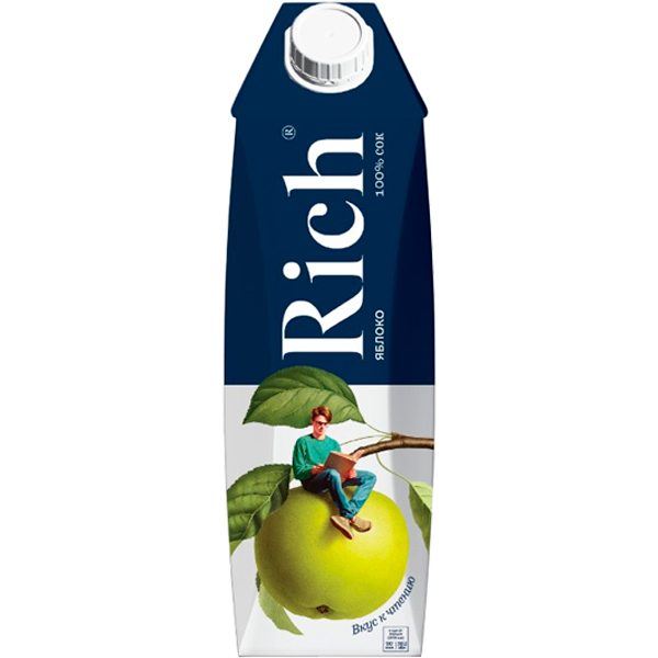 Сок Rich яблоко 1 литр
