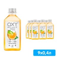 Oxy Balance Tonus апельсин, груша 0.4 литра, пэт, 9 шт. в уп.