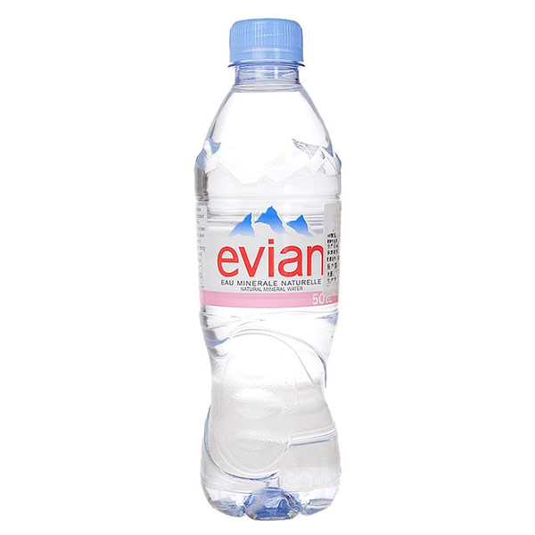 Вода Evian 0.5 литра, без газа, пэт, 24 шт. в уп.