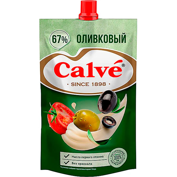 Майонез Calve Оливковый 67% 200 гр