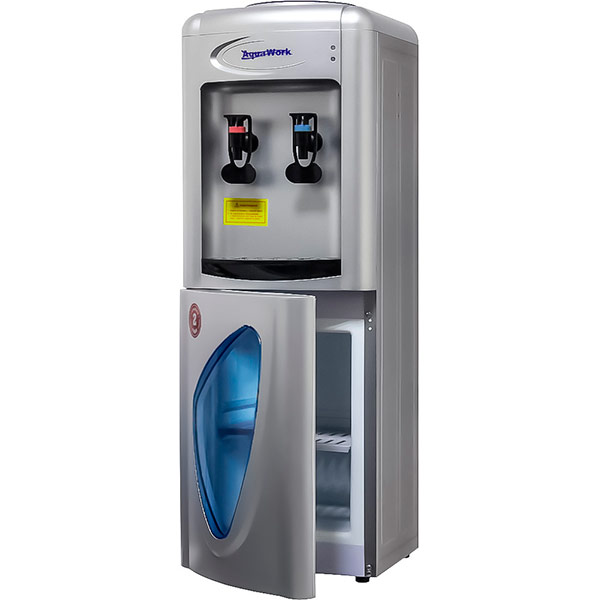 Кулер Aqua Work 0.7-LDR серебристый (шкафчик 10 литров)