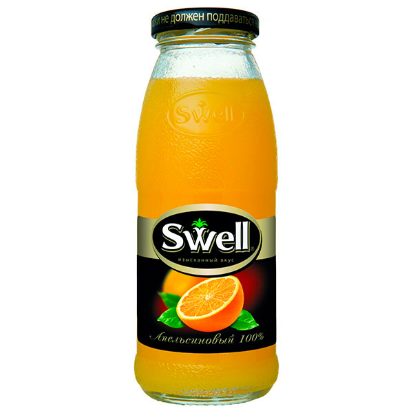 Апельсиновый сок Swell / Свелл 0,25 литра, 8 шт. в уп.