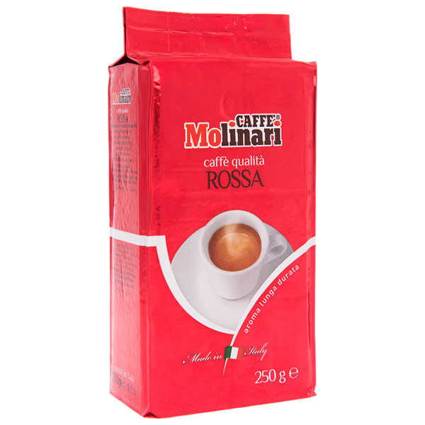 

Кофе Molinari Rossa Pocca молотый в/у 250 гр
