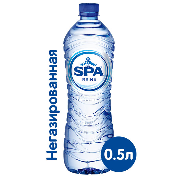 Вода Spa Reine 0.5 литра, без газа, пэт, 8 шт. в уп