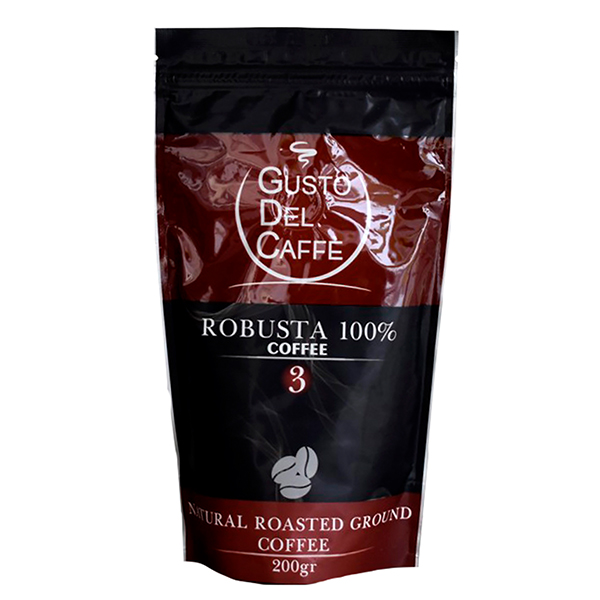 

Кофе Gusto Del Caffe №3 Robusta молотый 200 гр