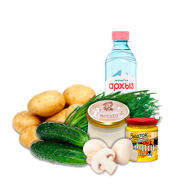 

Комплект «Окрошка в новом формате (вегетарианская)»