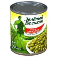 Горошек Зеленый великан 240 гр (4шт.) - купить продукты по выгодной цене с доставкой по Москве в интернет-магазине Водовоз.RU