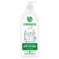 Средство для мытья посуды Синергетик (SYNERGETIC) алое вера биоразлагаемое 1 л