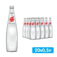 Вода Елисеевская 0.5 литра, без газа, стекло, 20 шт. в уп.