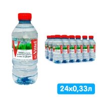 Вода Vittel 0.33 литра, без газа, пэт, 24 шт. в уп.