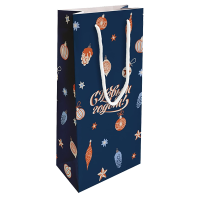 Подарочный пакет под бутылку Be Smart Nostalgia-1 15x32 см