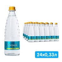 Вода San Bernardo 0.33 литра, газ, стекло, 24 шт. в уп.