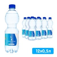 Вода Сила воды Карелия 0.5 литра, газ, пэт, 12 шт. в уп.