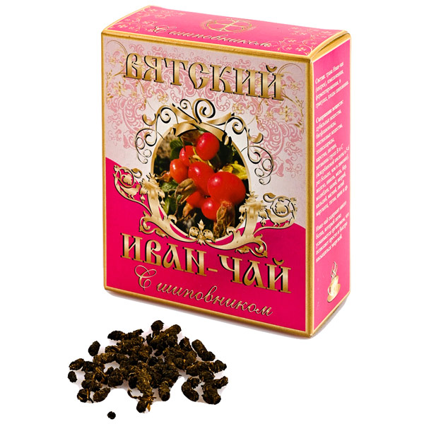 Напиток чайный Вятский Иван-чай с шиповником 100 гр