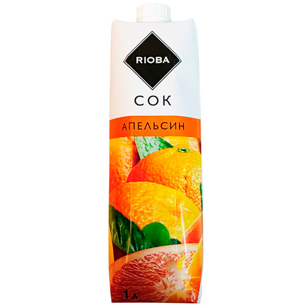 Сок Rioba апельсиновый 1 литр
