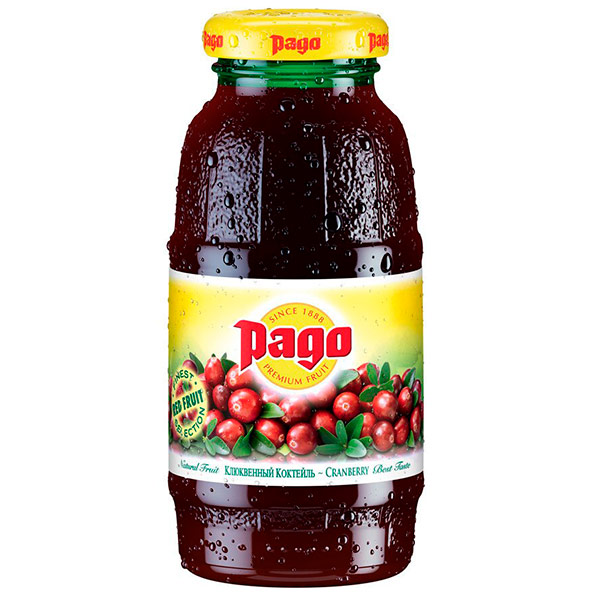 Pago / Паго  клюквенный 0,2л ст (24шт.)