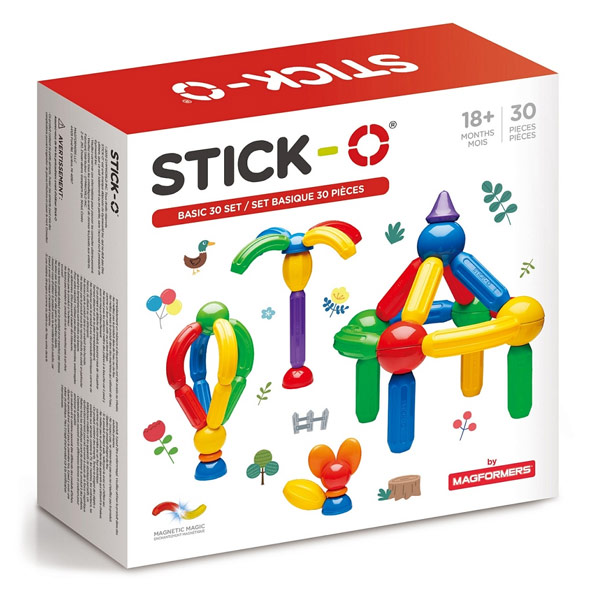 

Конструктор магнитный STICK-O Basic Set от 1-го года 30 деталей