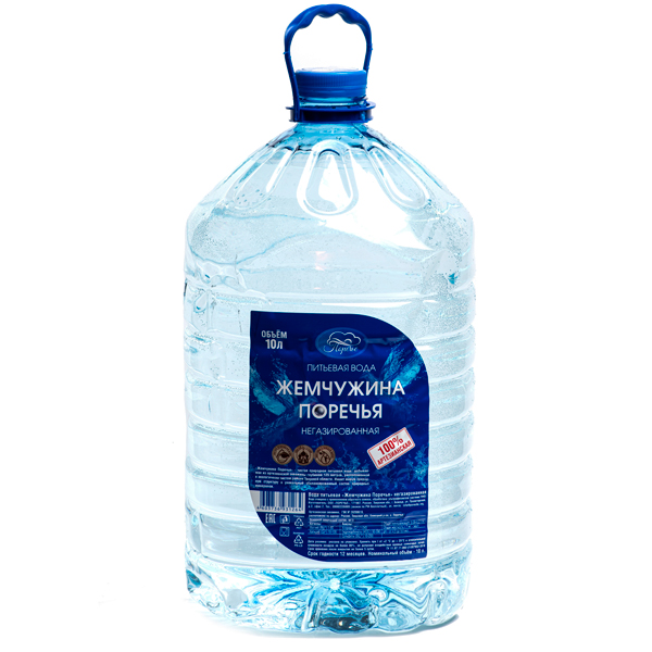 Вода Жемчужина Поречья 10 литров (одноразовая для кулера)