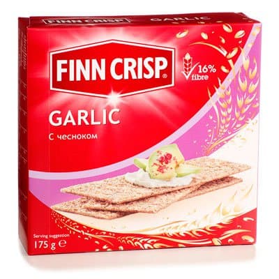 Сухарики Finn Crisp / Фин Крисп Garlic с чесноком 175гр