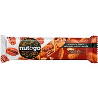 Батончик Nut&Go миндаль, пекан, карамель, морская соль 36 гр