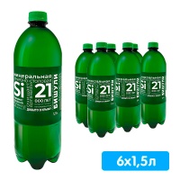 Вода минеральная лечебно-столовая Бишули 1.5 литра, без газа, пэт, 6 шт. в уп.