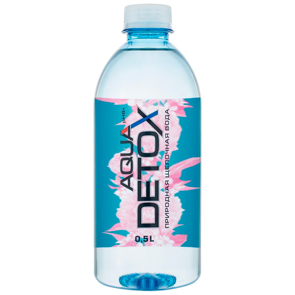 Вода AQUAdetox 0.5 литра, без газа, пэт, 6 шт. в уп.