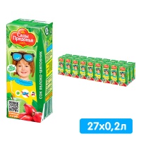 Сок Сады придонья яблоко / шиповник  0.2 литра, 27 шт. в уп.