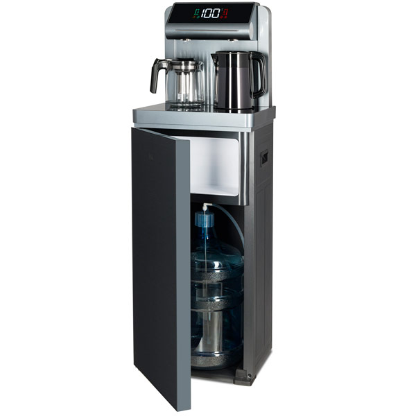 Кулер с чайным столиком Тиабар Ecotronic TB24-LNR серый (шкафчик 7 литров)