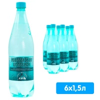 Вода Новотерская Целебная 1.5 литра, газ, пэт, 6 шт. в уп.
