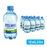 Вода Stelmas для детского питания 3+, 0.33 литра, без газа, пэт, 12 шт. в уп.