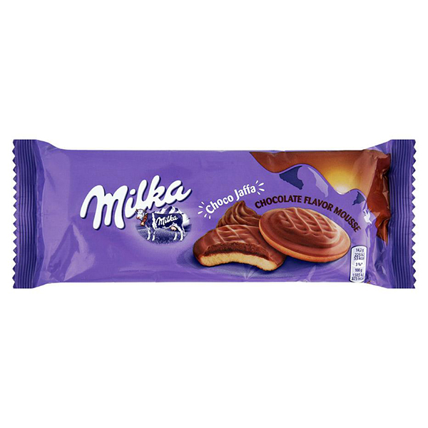 Печенье Milka Jaffa Delicje Chocolate Mousse Cookies с шоколадным муссом 128 гр