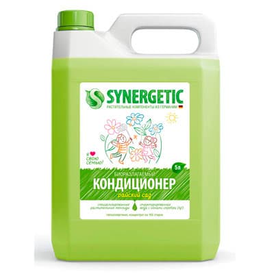 Кондиционер Synergetic для белья Райский сад биоразлагаемый 5 литров