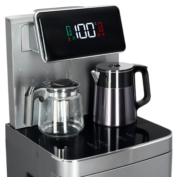 Кулер с чайным столиком Тиабар Ecotronic TB45-LE серебристый (шкафчик 7 литров)