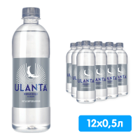 Вода природная Уланта / Ulanta 0.5 литра, без газа, пэт, 12 шт. в уп.