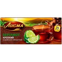 Чай черный Лисма Бергамот крепкий 25 пак
