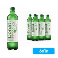 Вода Donat Mg / Донат Магний 1 литр, газ, пэт, 6 шт. в уп.