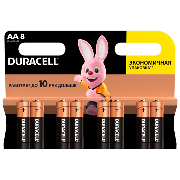 Батарейки Duracell Basic (8шт) (серия AA)